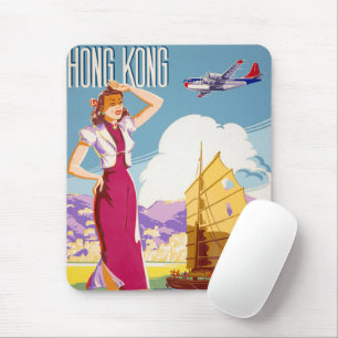 Vintage Northwest Airlines Werbeplakat Mousepad
