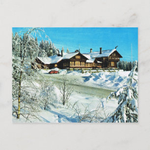 Vintage Norwegen,  ,Schnee in den Winterbergen Postkarte