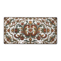 Vintage Norwegian Rosemaling Floral Pattern - Cust