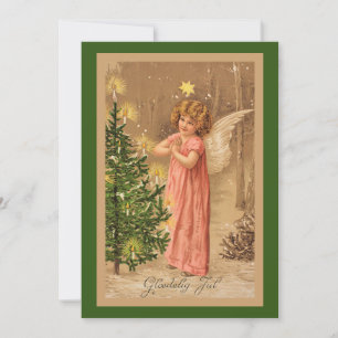 Vintage norwegische Weihnachtskarte 1910 Karte