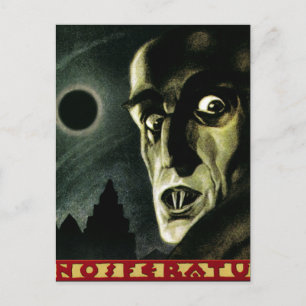 Vintage-Nosferatu-Kunstpostkarte Postkarte