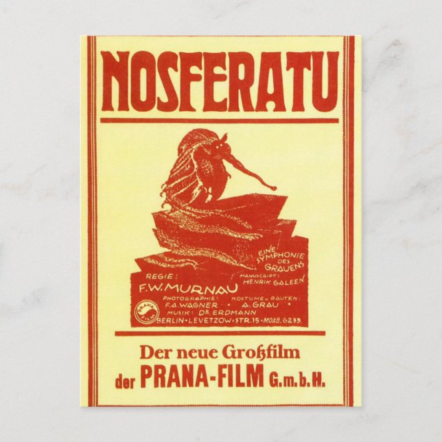 Vintage Nosferatu Postkarte (Vorderseite)