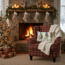 Vintage Nostalgic Winter Home Decor Lendenkissen