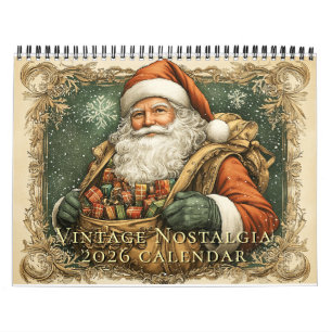 Vintage Nostalgie 2026 Mauerkalender Kalender