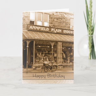Vintage, Nostalgie, Retro Geburtstagskarte - Alter Karte