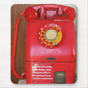 Vintage nostalgischer alter klassischer Retro-Tele Mousepad