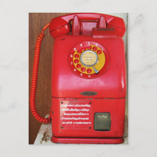 Vintage nostalgisches altes klassisches Retro-Tele Postkarte