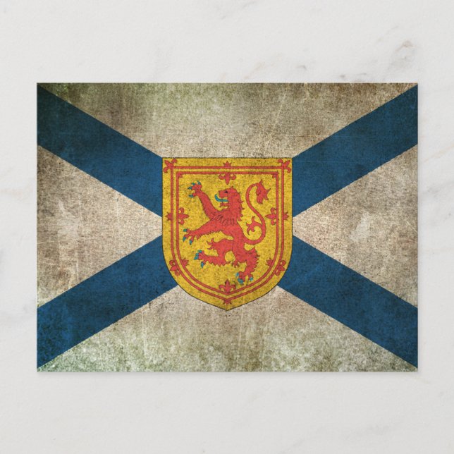 Vintage Not leidende Flagge Nova Scotia Postkarte (Vorderseite)