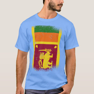 Vintage Not leidende sri-lankische Flagge T-Shirt