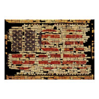 Vintage Not leidende US-Buchstaben und amerikanisc