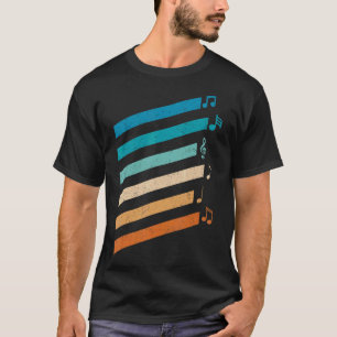 Vintage Noten Für Musiklehrer Geschnitten Musical T-Shirt