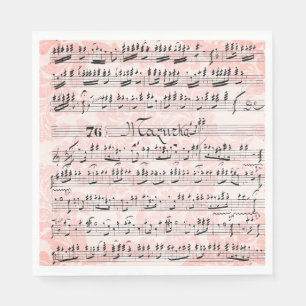 Vintage Noten Serviette