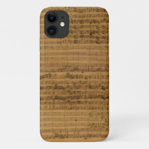Vintage Noten von Johann Sebastian Bach Case-Mate iPhone Hülle