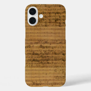 Vintage Noten von Johann Sebastian Bach iPhone 16 Plus Hülle