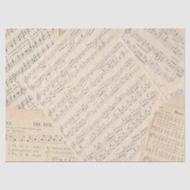 Vintage Notenhochzeit Seidenpapier