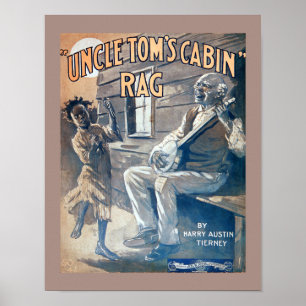 Vintage Notenkopie Toms Cabin Rag Poster