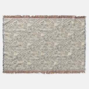 Vintage Notenpapiersammlung Decke