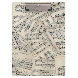 Vintage Notenpapiersammlung Klemmbrett