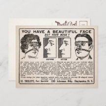 Vintage Notenwerbung Postkarte