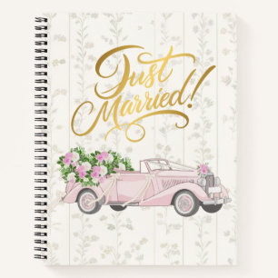 Vintage Notizbuch Journal   Frisch verheiratet