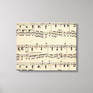 Vintage Notizzettel Leinwanddruck