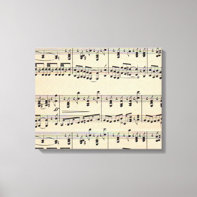 Vintage Notizzettel Leinwanddruck (Vorderseite)