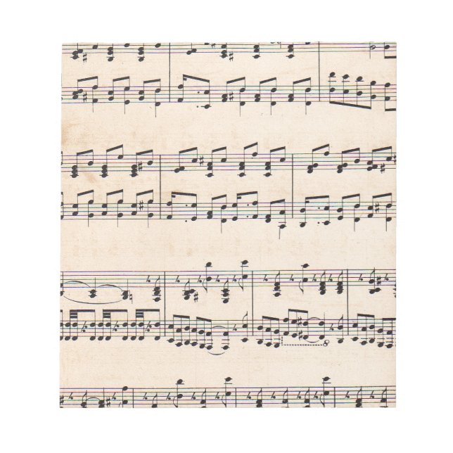 Vintage Notizzettel Notizblock (Vorderseite)