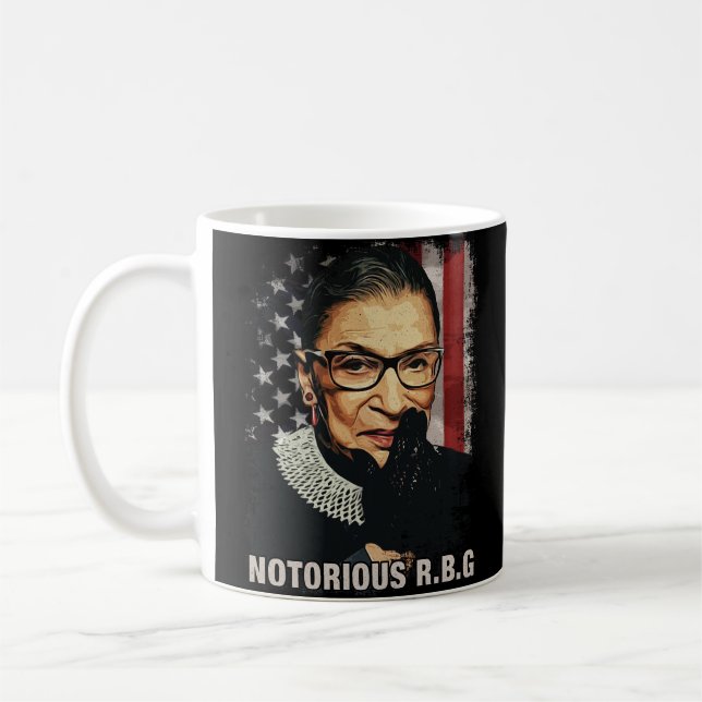 Vintage Notorious RBG Kaffeetasse (Links)