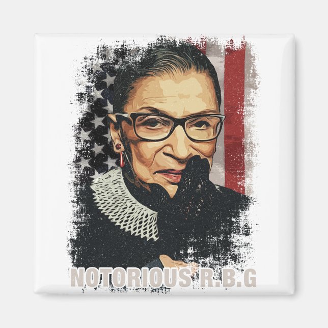Vintage Notorious RBG Magnet (Vorne)