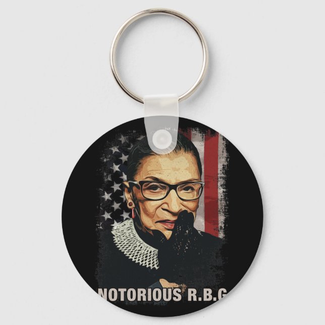 Vintage Notorious RBG Schlüsselanhänger (Vorderseite)