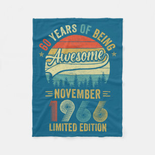 Vintage November 1966 60 Jahre Design Fleecedecke