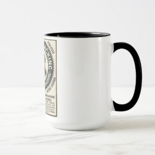 Vintage Nubian-Schwarzlack-Werbung Kaffeetasse