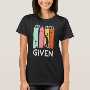 Vintage Null Putts mit Golf Player Golfin T-Shirt