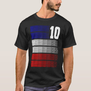 Vintage Nummer 10 gut für Fußballfans T-Shirt