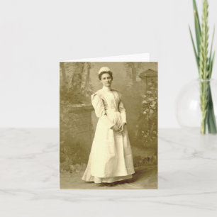 Vintage Nurse Notecard Karte