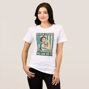 Vintage-Nurse-Poster-T-Shirt Tri-Blend Shirt