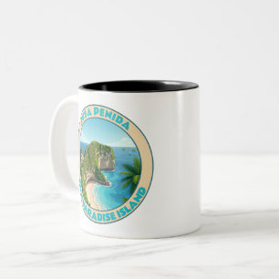 Vintage Nusa Penida Bali Kelingking Strand Reise Zweifarbige Tasse