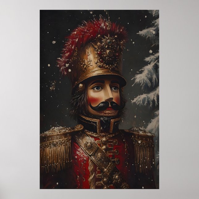 Vintage Nutcracker Soldier Art Printable Poster (Vorne)
