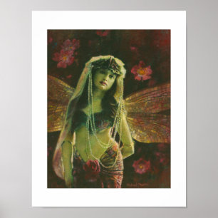 Vintage Nymph Fine Art Print Poster