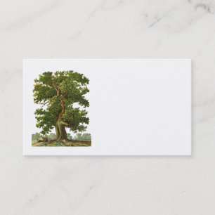 Vintage Oak Tree Business Card Visitenkarte