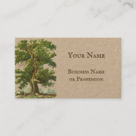 Vintage Oak Tree Custom Business Card Visitenkarte