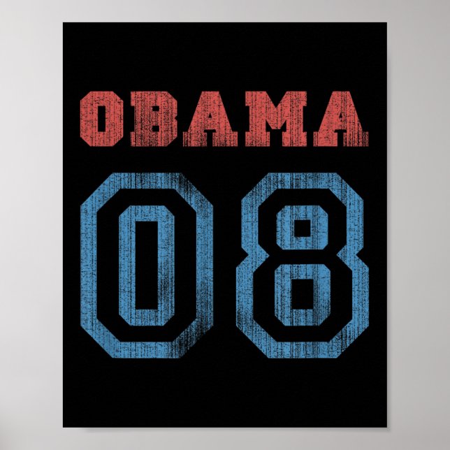 Vintage Obama 08  Poster (Vorne)