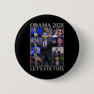 Vintage Obama 2028 Lustige Politische Patriotische Button