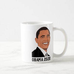 Vintage Obama 2028 Lustige Politische Patriotische Kaffeetasse