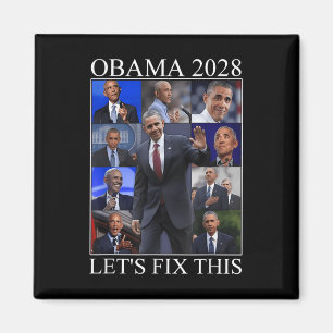 Vintage Obama 2028 Lustige Politische Patriotische Magnet