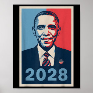 Vintage Obama 2028 Lustige Politische Patriotische Poster