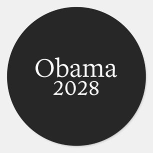 Vintage Obama für Präsident 2028 Obama 2028 Runder Aufkleber
