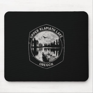Vintage Oberer Klamathsee Oregon Outdoor-Urlaub Mousepad