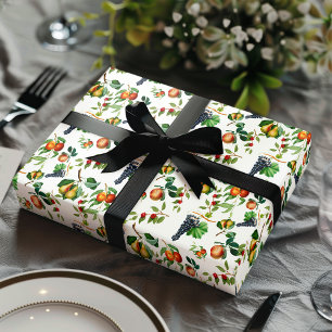 Vintage Obst Geschenkpapier