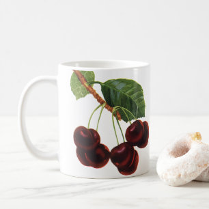 Vintage Obstbäume, reife Kirschen aus einem Baum Tasse